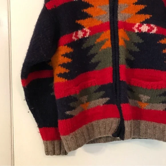 Handmade Ecuadorian Wool Sweater Large - Picture 5 of 5